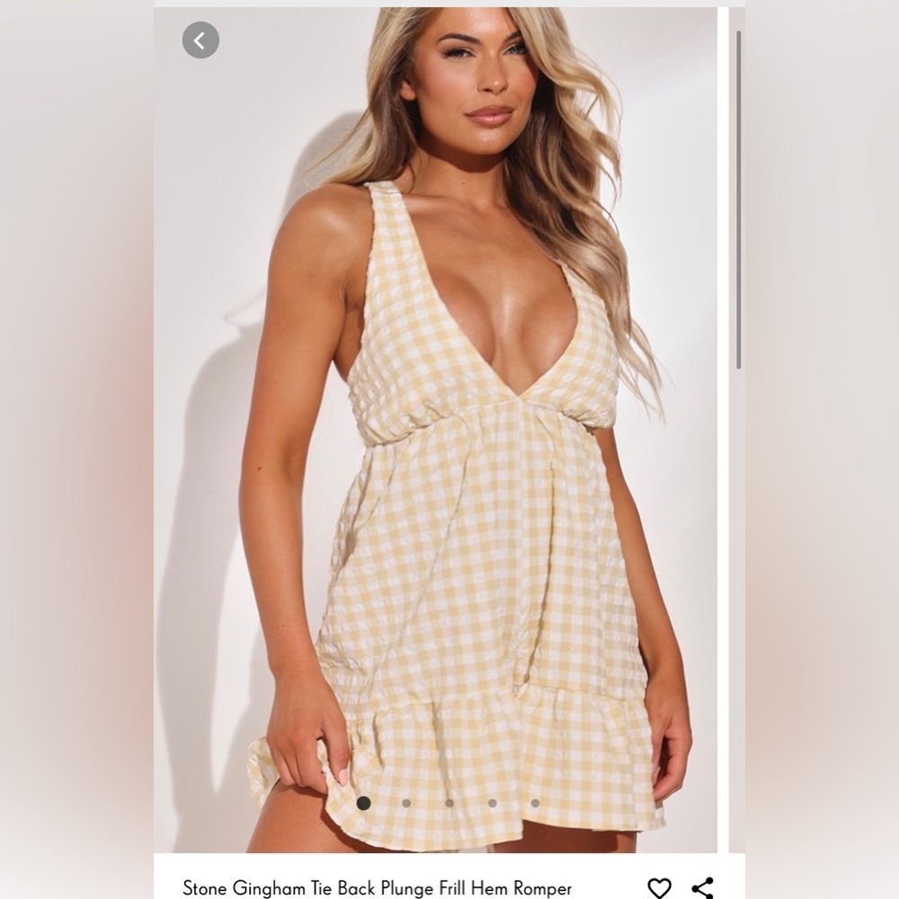 Gingham romper